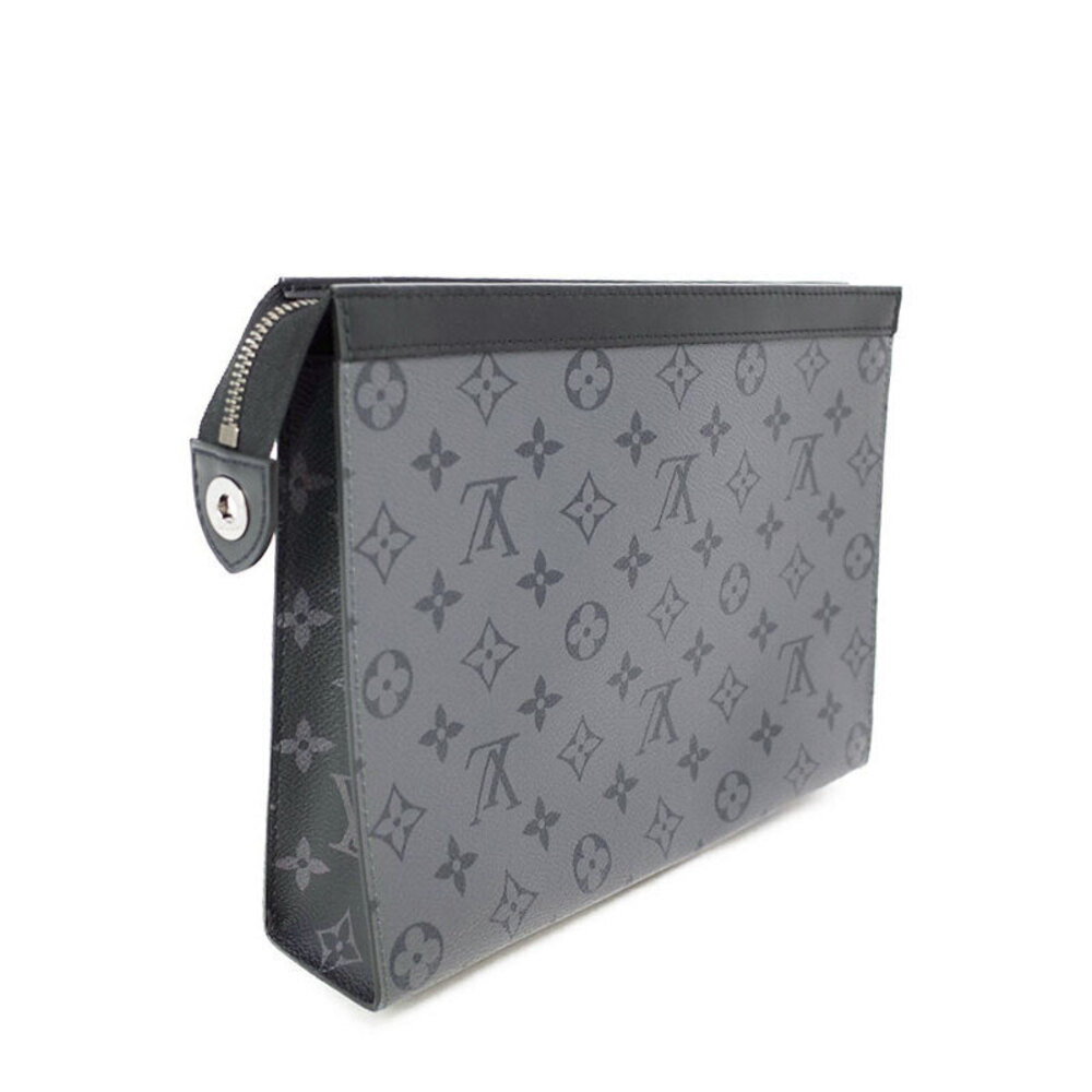 Louis Vuitton Clutch Monogram Pochette Reverse Bag Voyage Black Eclipse